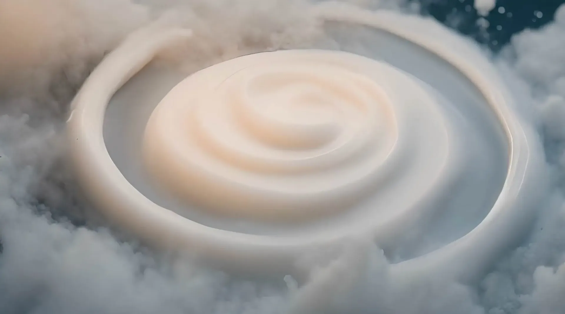 Milk Swirl Fantasy Dynamic Fluid Stock Video